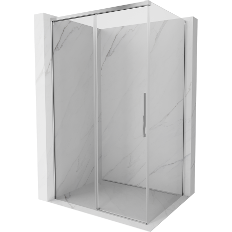 Mexen Rox Sliding Shower Enclosure 130 x 70 cm, Transparent, Chrome - 8C2-130-070-01-00