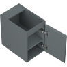 Mexen Orio bathroom cabinet under the sink 30 cm, 1 door, matte graphite - 91A11-03047-1-BF66