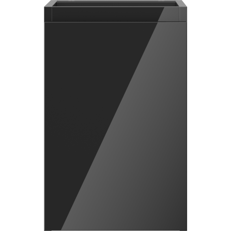 Mexen Orio bathroom cabinet under the sink 30 cm, 1 door, black gloss - 91A11-03047-1-BF70