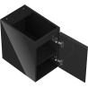 Mexen Orio 30 cm bathroom vanity cabinet, 1 door, glossy black - 91A11-03047-1-BF70