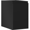 Mexen Orio bathroom cabinet under sink 30 cm, 1 door, black matte - 91A11-03047-1-BF71