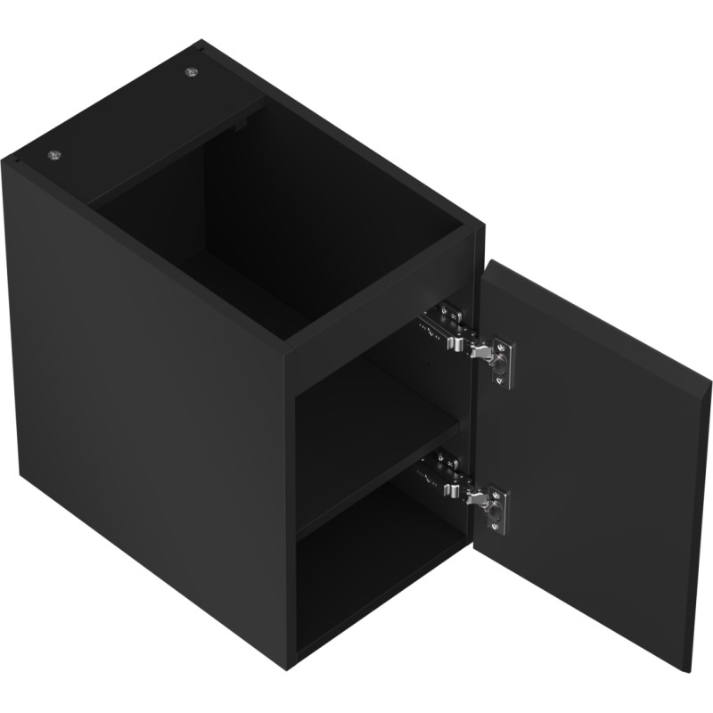 Mexen Orio 30 cm bathroom vanity cabinet, 1 door, matte black - 91A11-03047-1-BF71
