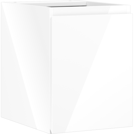 Mexen Orio bathroom cabinet for under sink 35 cm, 1 door, white gloss - 91A11-03547-1-BF00
