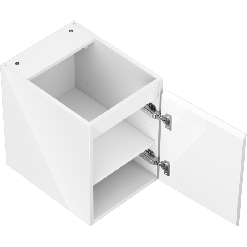 Mexen Orio bathroom cabinet under-sink 35 cm, 1 door, white gloss - 91A11-03547-1-BF00