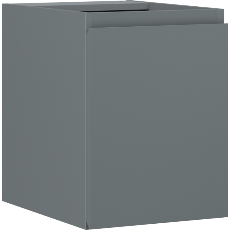 Mexen Orio bathroom vanity cabinet 35 cm, 1 door, matte graphite - 91A11-03547-1-BF66