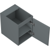 Mexen Orio bathroom vanity cabinet 35 cm, 1 door, matte graphite - 91A11-03547-1-BF66