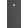 Mexen Stone+ composite rectangular shower tray 160 x 70 cm, anthracite - 44717016