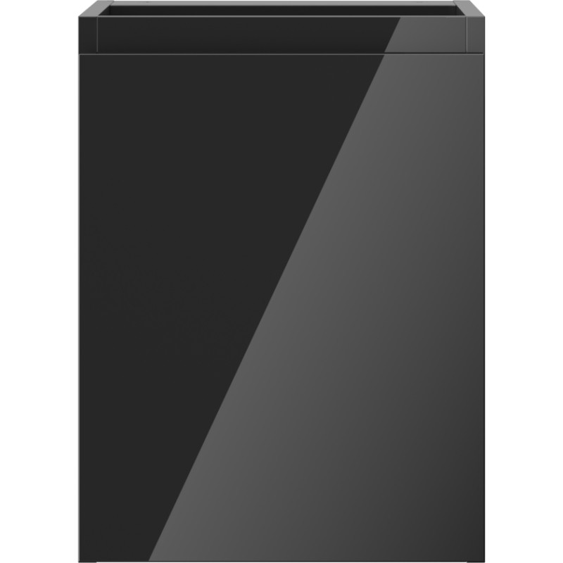 Mexen Orio 35 cm bathroom vanity unit, 1 door, glossy black - 91A11-03547-1-BF70