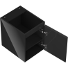 Mexen Orio 35 cm bathroom vanity unit, 1 door, glossy black - 91A11-03547-1-BF70