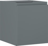 Mexen Orio 40 cm under-sink bathroom cabinet, 1 door, matte graphite - 91A11-04047-1-BF66