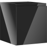 Mexen Orio 40 cm bathroom vanity cabinet, 1 door, high-gloss black - 91A11-04047-1-BF70