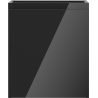 Mexen Orio 40 cm bathroom vanity cabinet, 1 door, high-gloss black - 91A11-04047-1-BF70