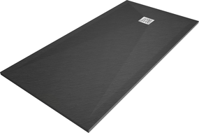 Mexen Stone+ composite rectangular shower tray 180 x 70 cm, anthracite - 44717018