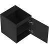 Mexen Orio 40 cm bathroom vanity cabinet, 1 door, matte black - 91A11-04047-1-BF71