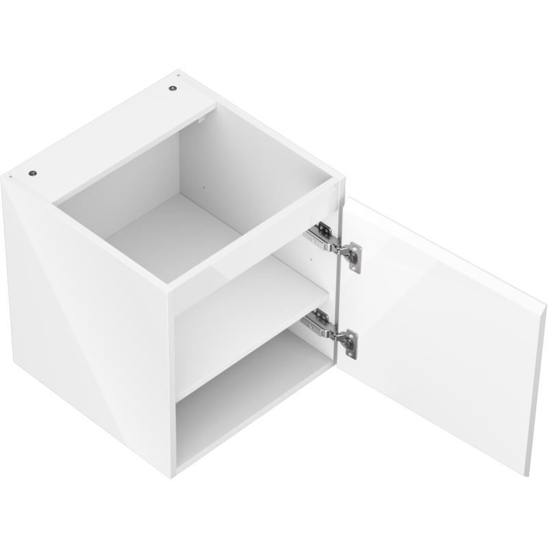 Mexen Orio bathroom cabinet for washbasin 45 cm, 1 door, white gloss - 91A11-04547-1-BF00