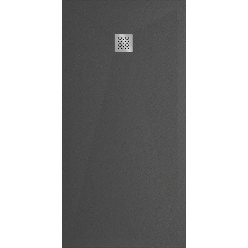 Mexen Stone+ rectangular composite shower tray 180 x 70 cm, anthracite - 44717018