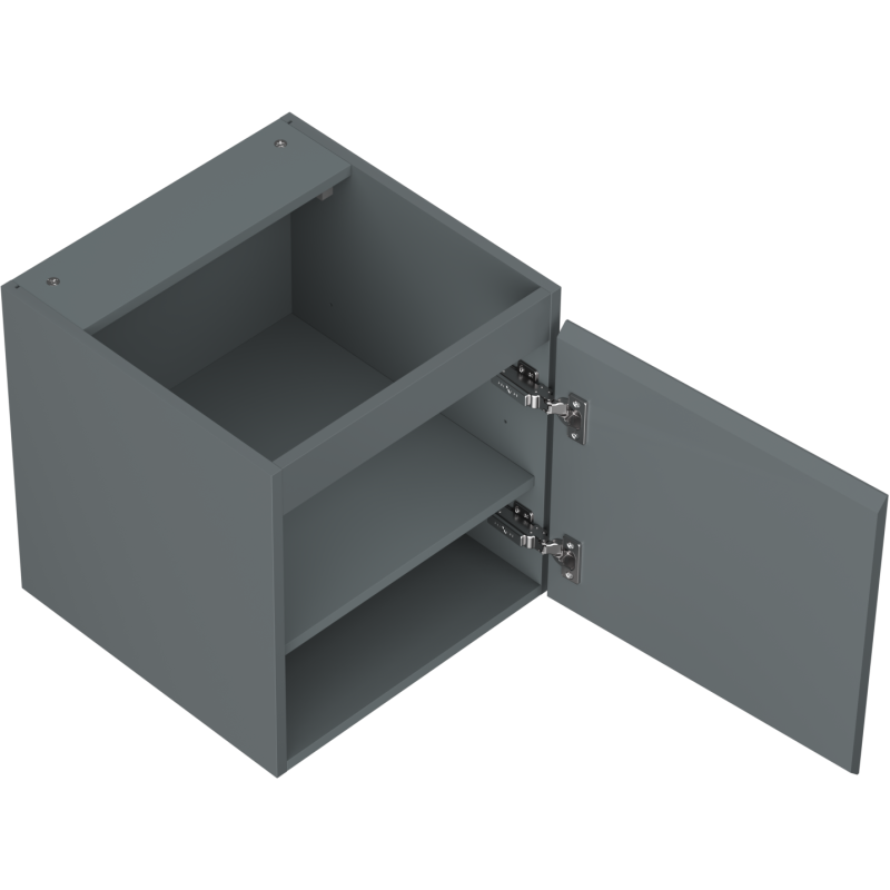 Mexen Orio bathroom cabinet under sink 45 cm, 1 door, matte graphite - 91A11-04547-1-BF66