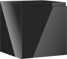 Mexen Orio bathroom cabinet under sink 45 cm, 1 door, black gloss - 91A11-04547-1-BF70