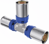 Mexen PEX-P clamping tee, crimped PEX 16 x 16 x 16 - W97130-161616-00