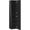 Mexen Orio bathroom column 35 cm, 1 door, black gloss - 91A11-03016-1-BF70