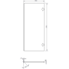 Mexen Orio 35 cm Bathroom Column, 2 Doors, White Gloss - 91A11-03016-2-BF00