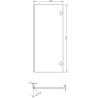 Mexen Orio bathroom column 35 cm, 2 doors, white gloss - 91A11-03016-2-BF00