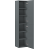 Mexen Orio bathroom column 35 cm, 2 doors, matte graphite - 91A11-03016-2-BF66