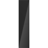 Mexen Orio bathroom column 35 cm, 2 doors, black gloss - 91A11-03016-2-BF70