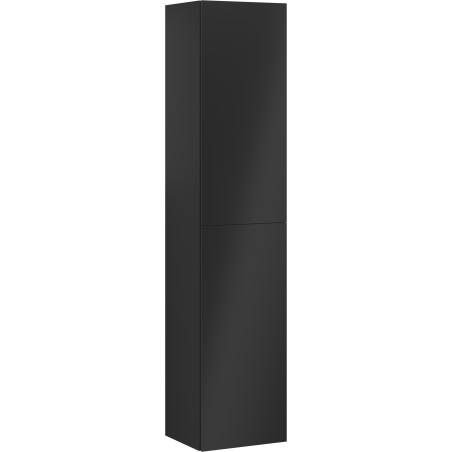 Mexen Orio bathroom column 35 cm, 2 doors, black matt - 91A11-03016-2-BF71