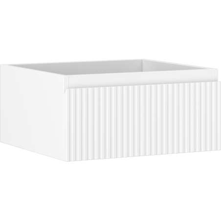 Mexen Rivel bathroom cabinet under-sink 50 cm, 1 drawer, grooved, matte white- 91A20-05023-1-BF01