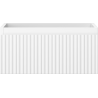 Mexen Rivel bathroom cabinet under-sink 50 cm, 1 drawer, grooved, matte white- 91A20-05023-1-BF01