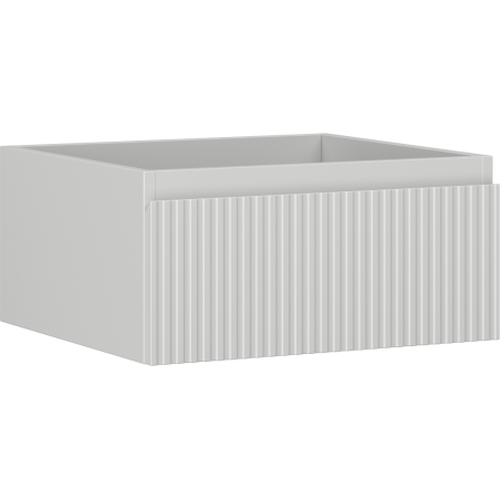 Mexen Rivel bathroom cabinet under sink 50 cm, 1 drawer, grooved, grey matte - 91A20-05023-1-BF62