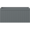 Mexen Rivel bathroom cabinet under washbasin 50 cm, 1 drawer, grooved, matte graphite - 91A20-05023-1-BF66