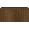 Mexen Rivel bathroom cabinet under sink 50 cm, 1 drawer, grooved, walnut - 91A20-05023-1-BF86