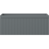 Mexen Rivel bathroom cabinet under sink 60 cm, 1 drawer, grooved, matte graphite - 91A20-06023-1-BF66
