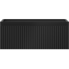 Mexen Rivel bathroom cabinet for sink 60 cm, 1 drawer, grooved, black matte - 91A20-06023-1-BF71