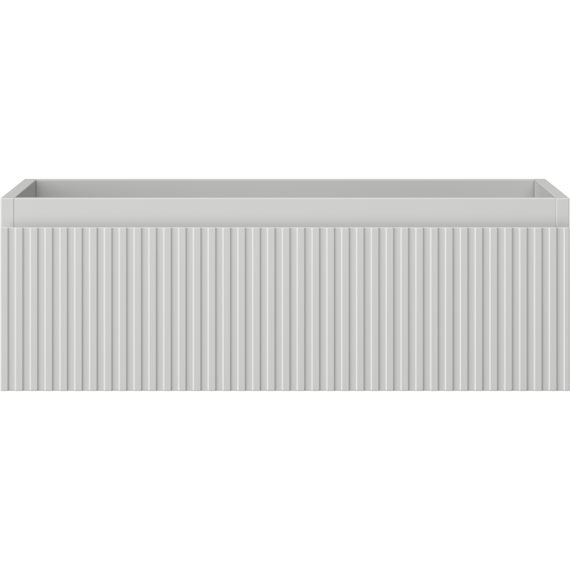 Mexen Rivel 70 cm Bathroom Cabinet, 1 Drawer, Fluted, Matte Grey - 91A20-07023-1-BF62