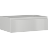Mexen Rivel bathroom vanity cabinet 70 cm, 1 drawer, fluted, matte gray - 91A20-07023-1-BF62