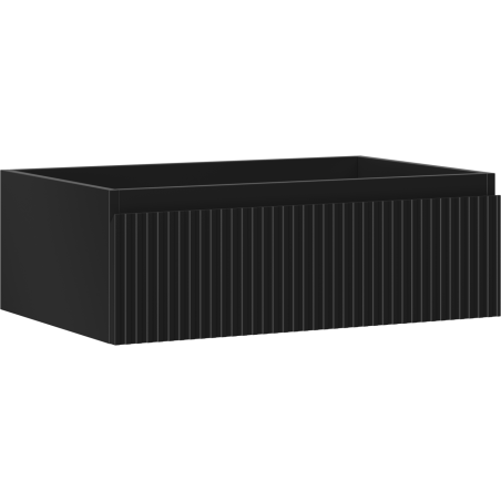 Mexen Rivel bathroom cabinet under sink 70 cm, 1 drawer, grooved, matte graphite - 91A20-07023-1-BF71