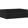 Mexen Rivel bathroom cabinet under sink 70 cm, 1 drawer, grooved, matte graphite - 91A20-07023-1-BF71