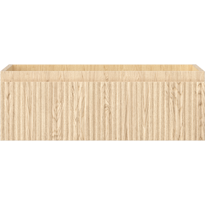 Mexen Rivel bathroom cabinet 70 cm, 1 drawer, ribbed, oak - 91A20-07023-1-BF81