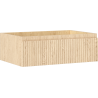 Mexen Rivel bathroom cabinet under sink 70 cm, 1 drawer, fluted, oak - 91A20-07023-1-BF81