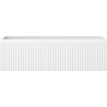 Mexen Rivel bathroom cabinet under the sink 80 cm, 1 drawer, grooved, white matte - 91A20-08023-1-BF01