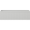 Mexen Rivel bathroom cabinet under sink 80 cm, 1 drawer, fluted, matte gray - 91A20-08023-1-BF62
