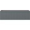 Mexen Rivel bathroom vanity cabinet 80 cm, 1 drawer, grooved, matte graphite - 91A20-08023-1-BF66