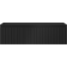 Mexen Rivel bathroom cabinet under sink 80 cm, 1 drawer, fluted, black matte - 91A20-08023-1-BF71