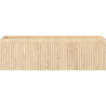Mexen Rivel bathroom cabinet for washbasin 80 cm, 1 drawer, grooved oak - 91A20-08023-1-BF81