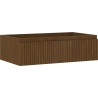 Mexen Rivel bathroom cabinet under sink 80 cm, 1 drawer, grooved, walnut - 91A20-08023-1-BF86