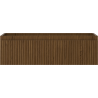 Mexen Rivel bathroom cabinet under sink 80 cm, 1 drawer, grooved, walnut - 91A20-08023-1-BF86