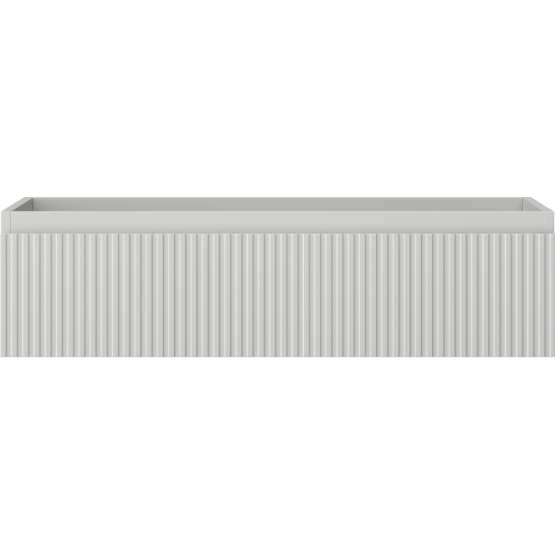 Mexen Rivel bathroom cabinet for washbasin 90 cm, 1 drawer, grooved, matte grey - 91A20-09023-1-BF62